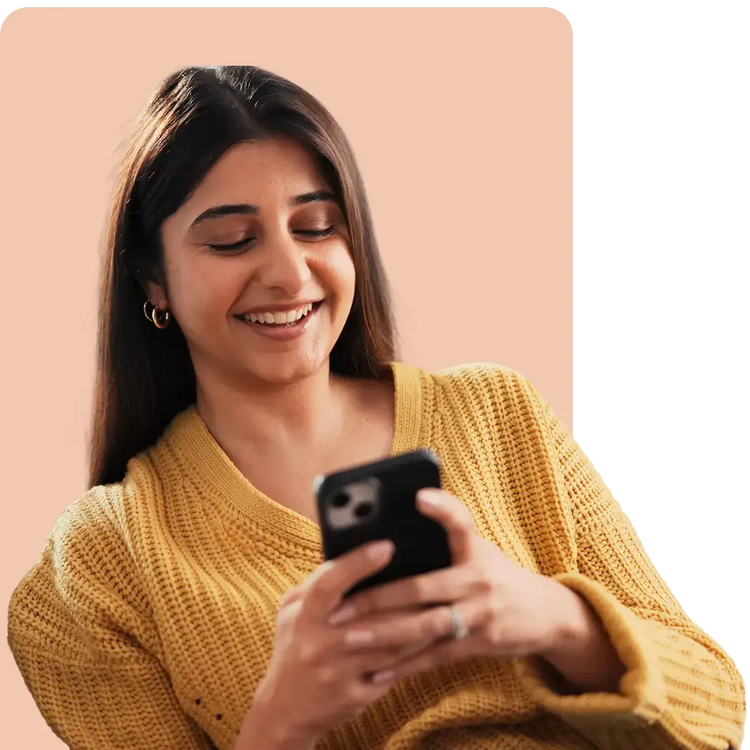 Person using phone